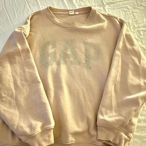 GAP Tan Crewneck Sweater Soft Cotton Blend